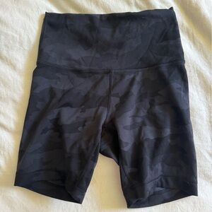 Lululemon camo biker shorts